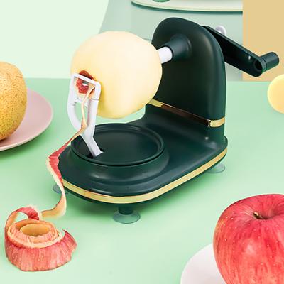 Škrabka a kráječ ovoce s nerezovou čepelí, přísavkou a ergonomickou rukojetí, manuální rotační stroj na loupání ovoce a zeleniny, kuchyňské vychytávky