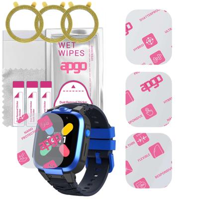 3x apgo Ultra-Clear Hybrid Schutzglas kompatibel mit Mibro Kids Watch Phone Z3, flexibles Nano Glas, toller Ersatz für Panzerglas, Scra