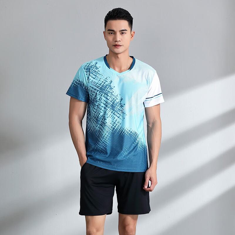 WEZHO Men s Quick-Dry Badminton Sportswear Set