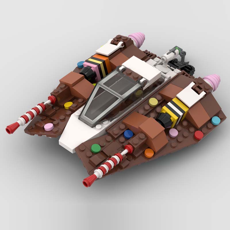 

270PCS MOC Building Block Space War Series Hot Movie Gingerbread Snowspeeder Creative Brick Model Education Toy Birthday