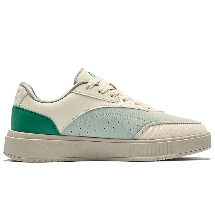 Hongxing Erke Fun Classic Versatile Wear Durable Breathable Non-Slip Low-Top Skate Shoes Men Sneakers Light-Green 51124301228-405