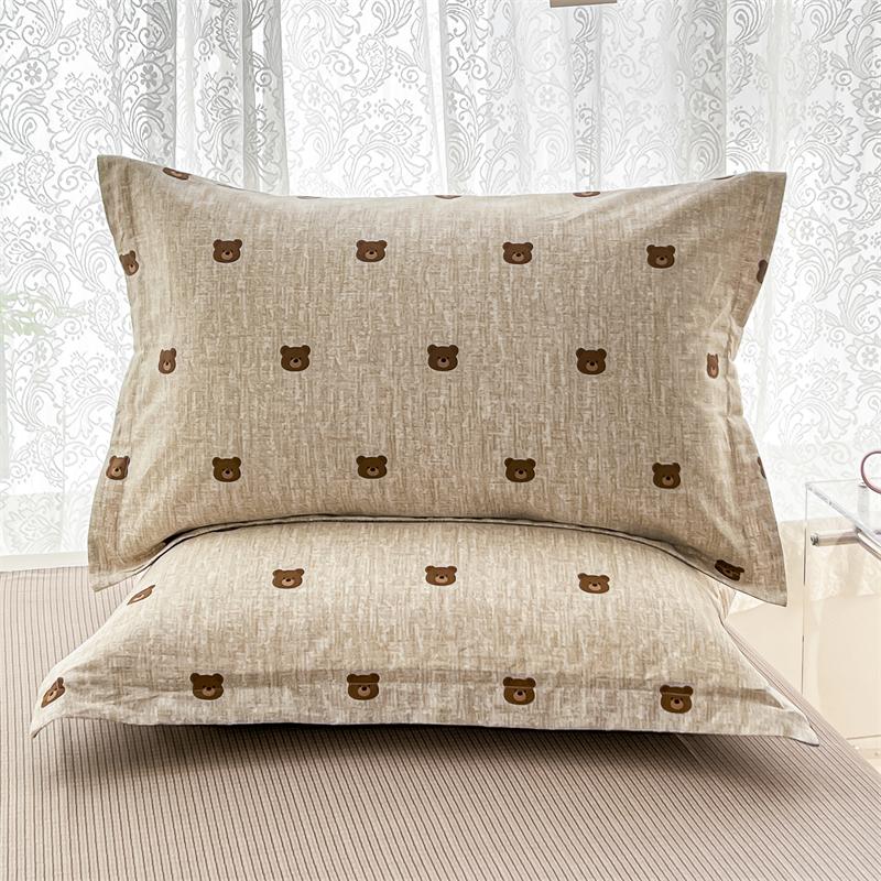 2pcs 48x74cm Pure Cotton Pillowcase Home Bedding Super Soft Plaid Pillow Cover 100% Cotton Pillow Case Dorm Girl Room Decoration