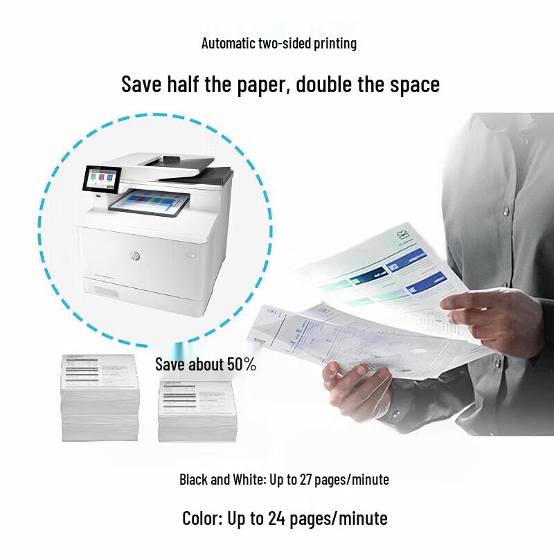 HP E47528f Color Laser Multifunction Printer CN plug (adapter included)