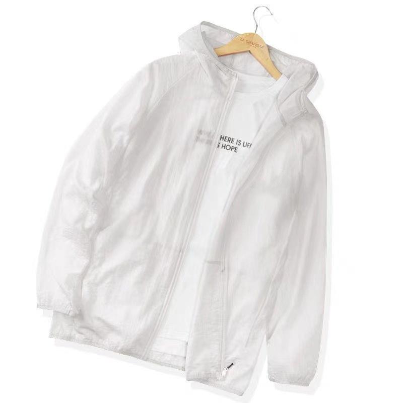 

Light Breathable Sun Protection Clothes Loose Sports Coat Trend Large Size Fishing Clothes Hooded Sun Protection Clothes 4XL