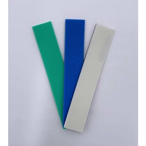 Argofile Cushion Sandpaper, Sponge Night (KOVAX Sandpaper), 5mm Thick, Fine Grit, 3 Types, Set of 2, #600, #800, #1000, Green, Blue, and White
