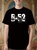 B52 Fighter Graphic Tshirt - Black with White B52 Bomber ...