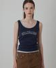 Kwinseulaebis Standard Embroidery Sleeveless_Top_Navy