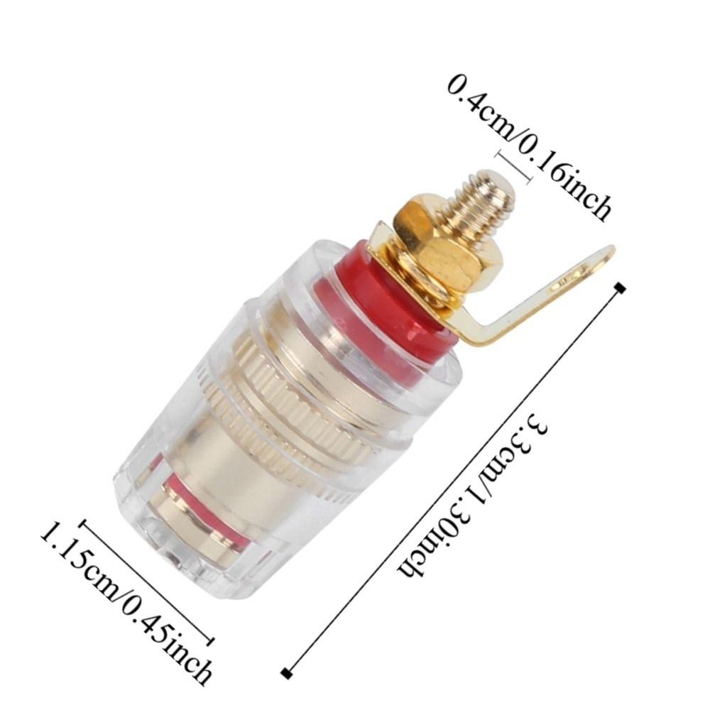 10Pcs Copper-gold Plated Speaker Terminal Binding Post Amplifier Terminal  Amplifier Connections