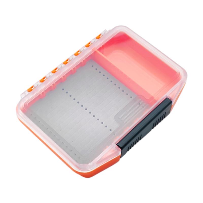 

Plastic Fishing Fly Lure Box Replacement Waterproof Fishing Tackle Hook Organizers Storage Case Baits Lure Hook Box оранжевый