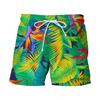 Pantaloncini Estivi da Uomo con Stampa 3D Foglia di Banana, Casual da Spiaggia, Vestibilità Larga, Gamba Dritta, Pantaloncini da Spiaggia
