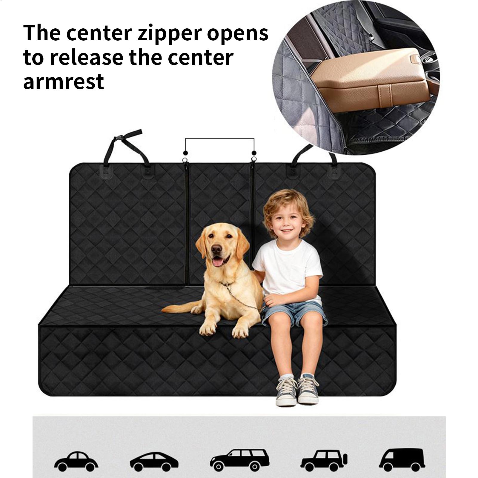 

Car Back Seat Pet Cushion Waterproof Dog Seat Cover Supplies Double Zipper Waterproof Adjustable Strap Back Seat Pet Cover China Mainland