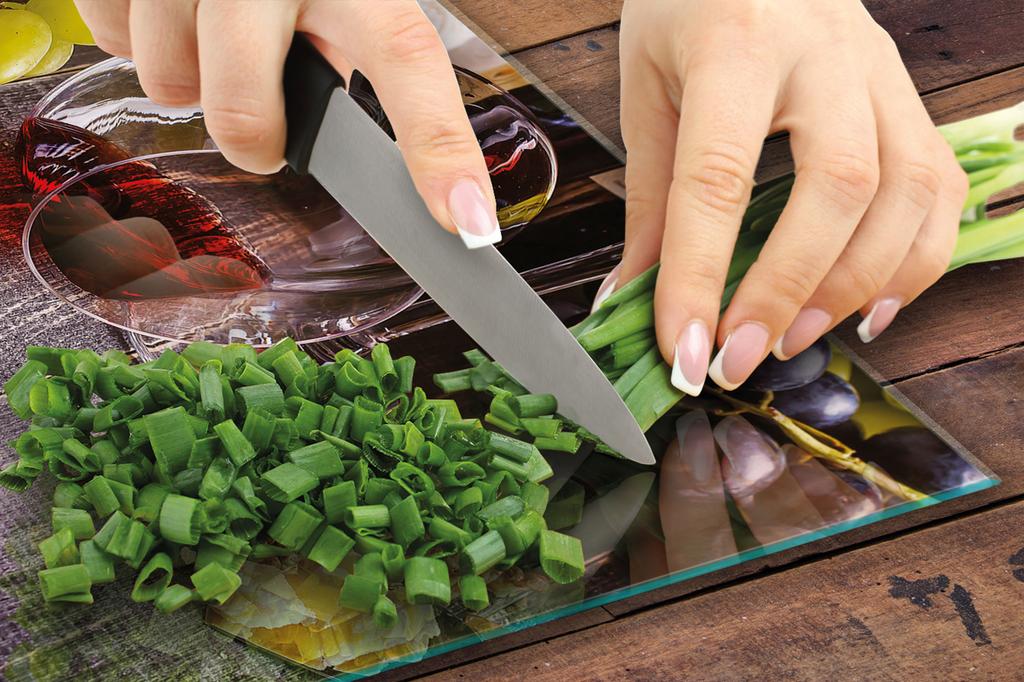 PLANCHE À DÉCOUPER EN VERRE 30x22 VIN