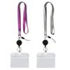 Card Badge Clip ID Card Holder Name Card Holder Retractable Badge Holder Badges Set Lanyard