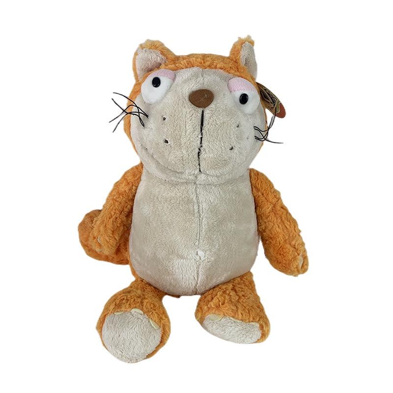 Adorable Large Orange Cat Plush Toy Pillow Soft And Cuddly