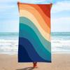 Rainbow Striped Beach Towel Lightweight Microfiber Pool Towels Quick Dry Soft Summer Beach Towel Swimming Towel For Adults Kids