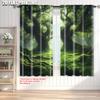 2pcs, Curtains Digital Printed  print Majestic Enchanted Forest Fabric (without rod) Decorations Clearance Use for Bedroom