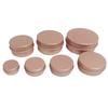 1/11/11/11/11/11/61g Rose Gold Round Empty Aluminum Box Lids Silvery Tin Cans Round Metal Box Empty Ceam Jar Cosmetic Containers