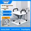 Wall-Mounted Foldable Commode Chair with Armrests - Converts Squatting Toilet for Pregnant Women and Elderly