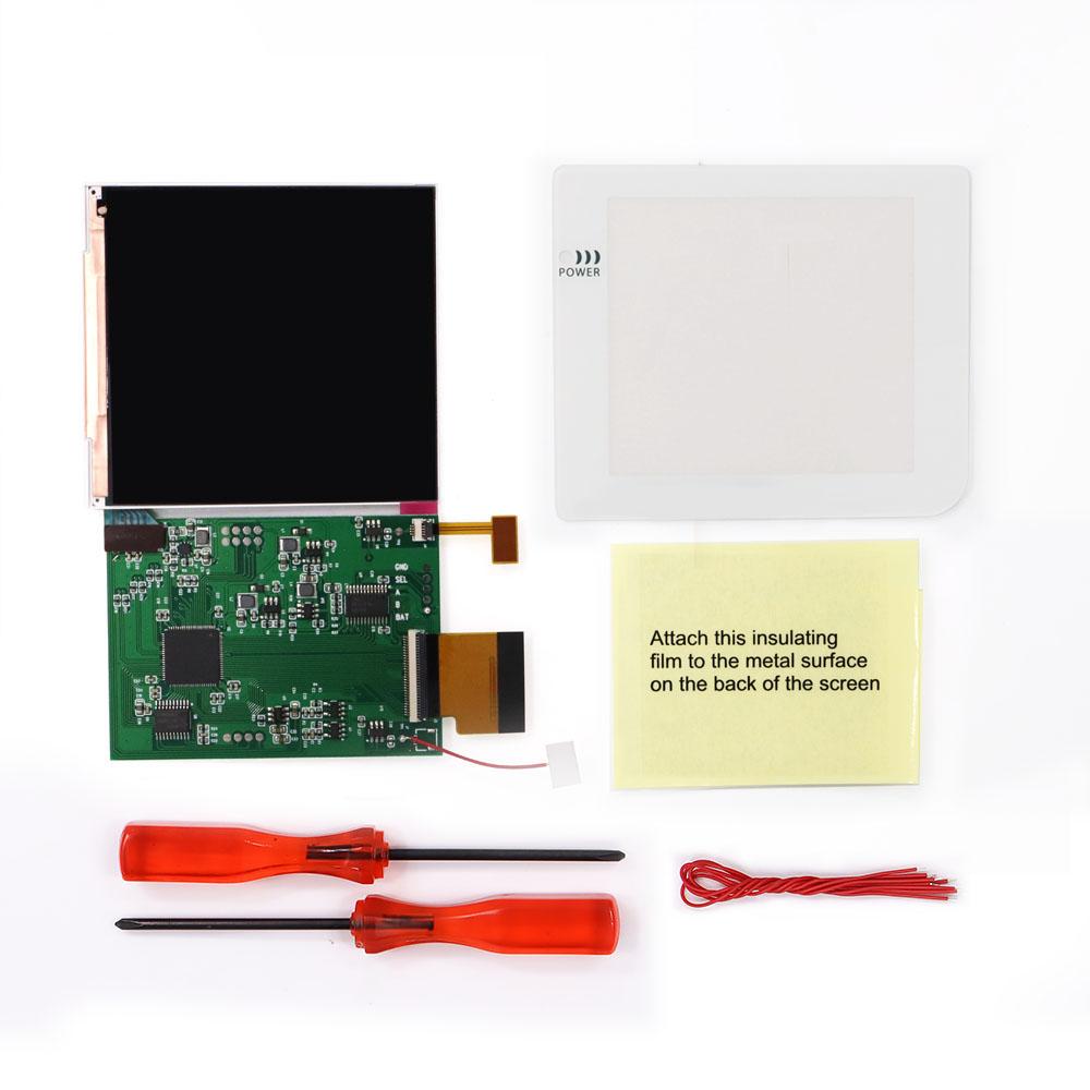 Hispeedido For GBP IPS LCD Q5 Screen 8 Color Retro Pixel Screen Mod Kits Build In OSD Can Adjust the Color for Gameboy Pocket