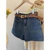 2023 Retro Spicy Girl High-Waist Denim Shorts: Plus Size, Slimming A-line, Wide Leg, Trendy Summer Hot Pants