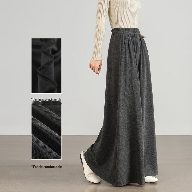 HSTYLE Relaxed Fit Wide-Leg Casual Pants