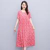 Casual Summer Women's Dresses  Short Sleeve Elegant Long Dresses for Ladies