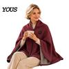 Verwarmende Sjaal voor Vrouwen Grafeen Wrap, USB Oplaadbare Snoerloze Verwarmingsdeken met 3 Herfst Winter Cadeau Mama Warmteniveaus, Wasbare Poncho Thuis Kantoor