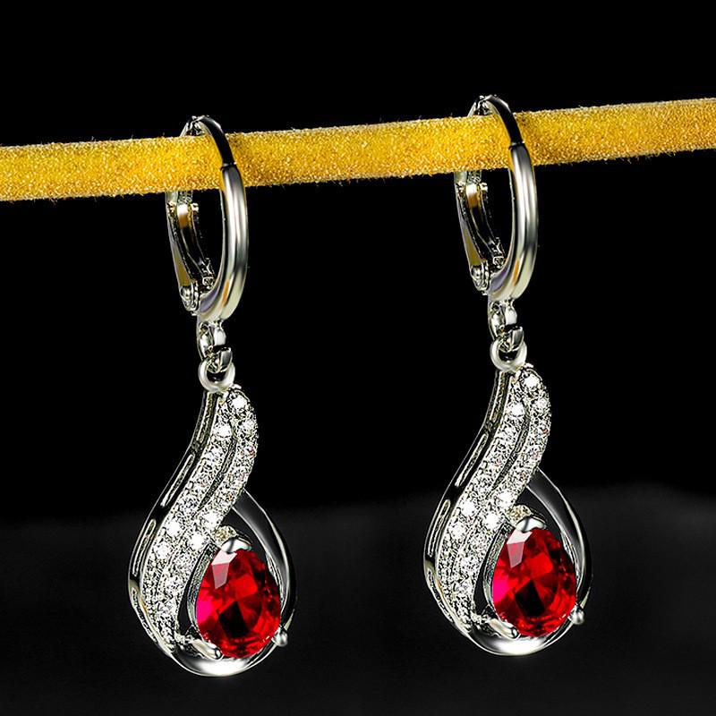 Teardrop Zircon Diamond Stud Earrings: Elegant, Simple, and Versatile Jewelry for Women