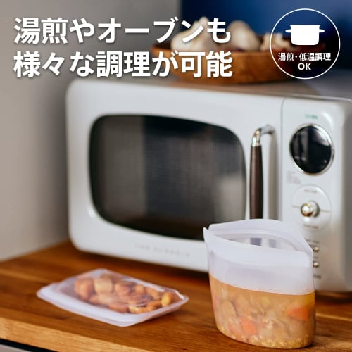 Stasher Silicone Bags & Bowls (Set of 3 (SS, S, M) Clear) [Official Japanese Product]