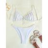 Costumi da Bagno Donna Push Up Femminili da Spiaggia Costumi da Bagno Bikini Brasiliano Set Bagnante da Piscina 2026 Bikini Sexy Costumi da Bagno Rosa