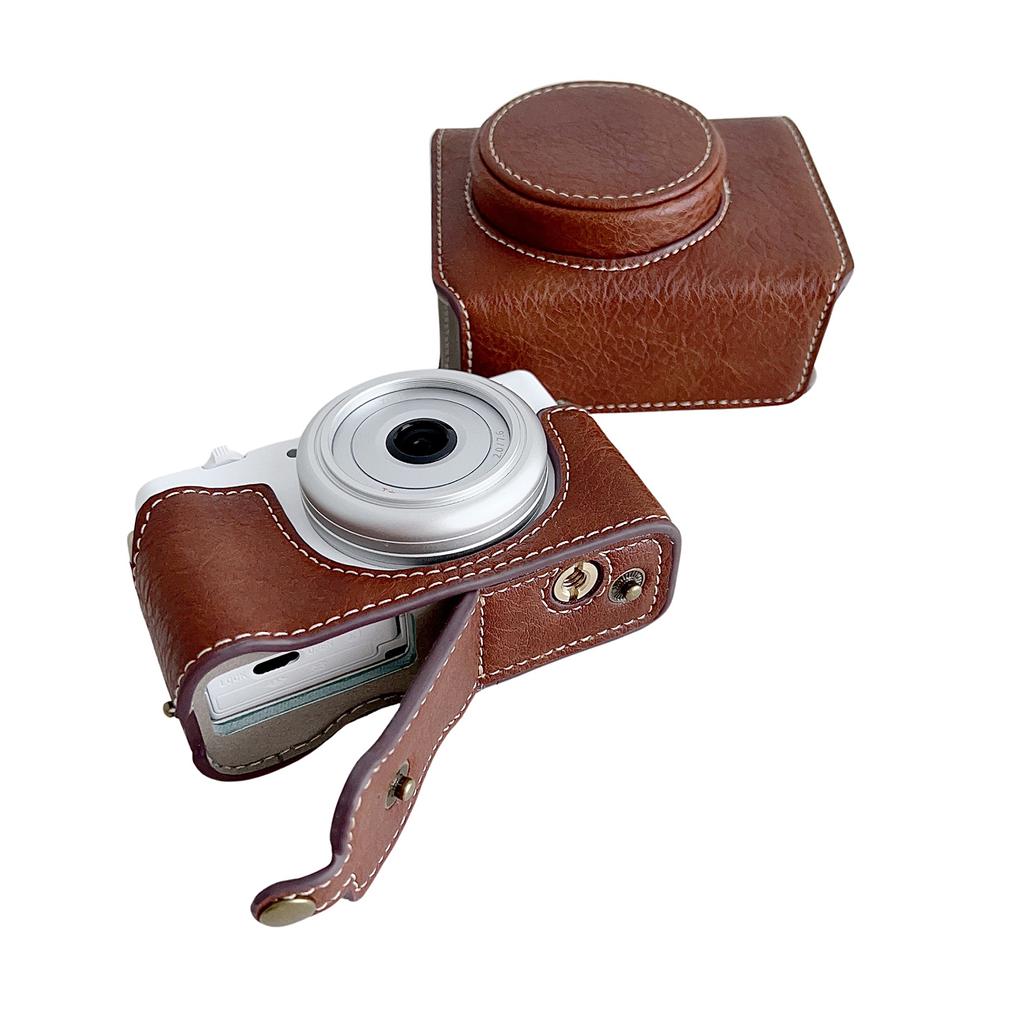 Digital Camera Protective Case PU Leather Camera Storage Bag with Removable Shoulder Strap Compatible with  ZV1 F  ZV1M2