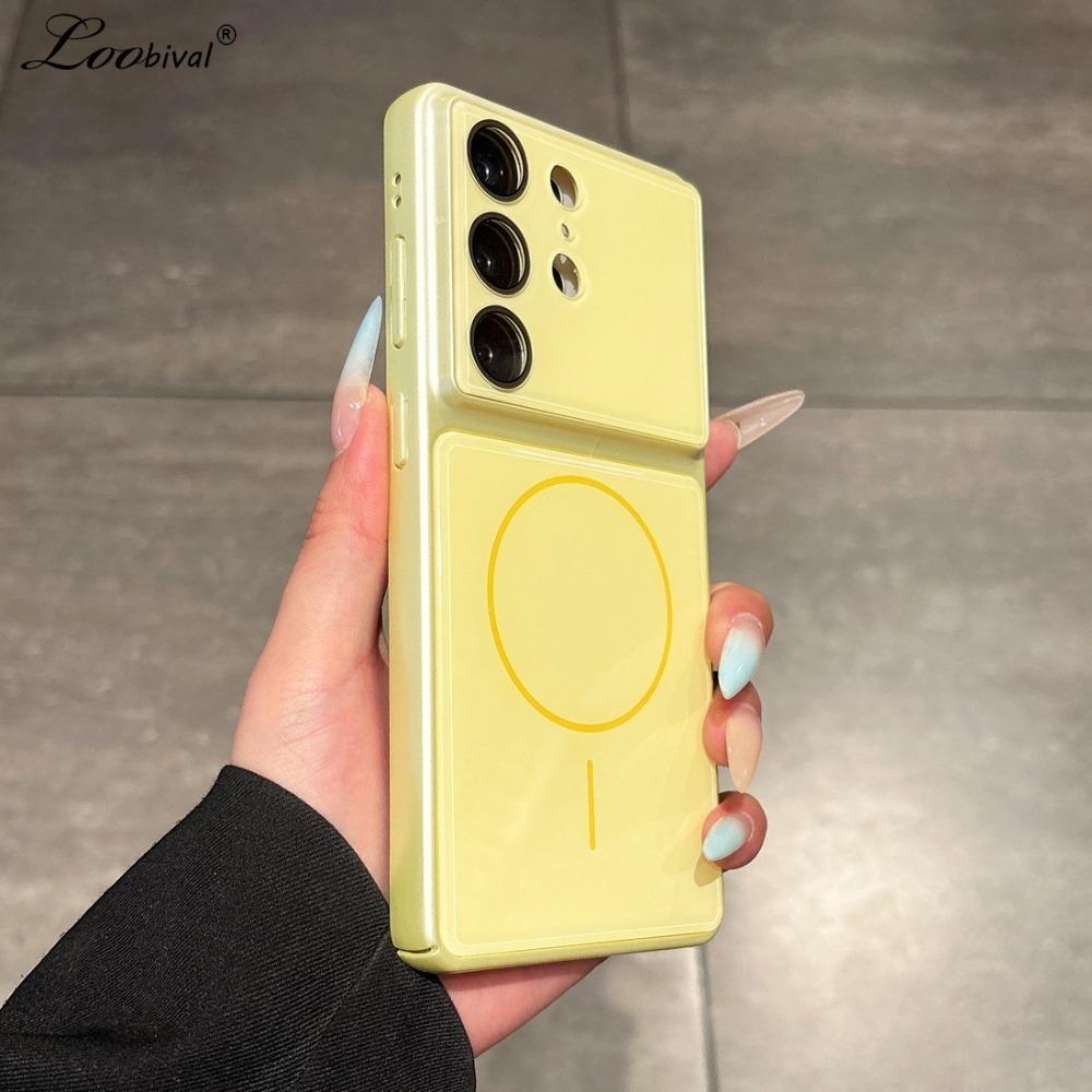 For Candy Color Matte Case for Samsung Galaxy S26 Ultra S2 Plus S24 S23 FE Camera Film Protector Hard Shockproof Cover