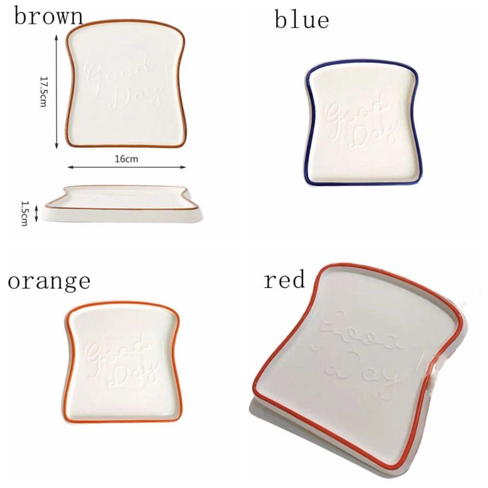 Premium Ceramic Toast Plate Durable Cake Plate Easy Care Steak Plate  Restaurant