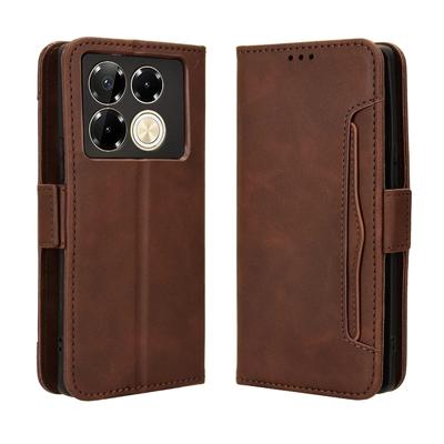 Für Infinix Note 40 Pro 5G X6851 Luxus-Lederhülle, Brieftaschenformat, Buchhülle mit abnehmbarem Kartenhalter, Infinix Note40 Pro PLUS X6851B Note 30 VIP-Taschen