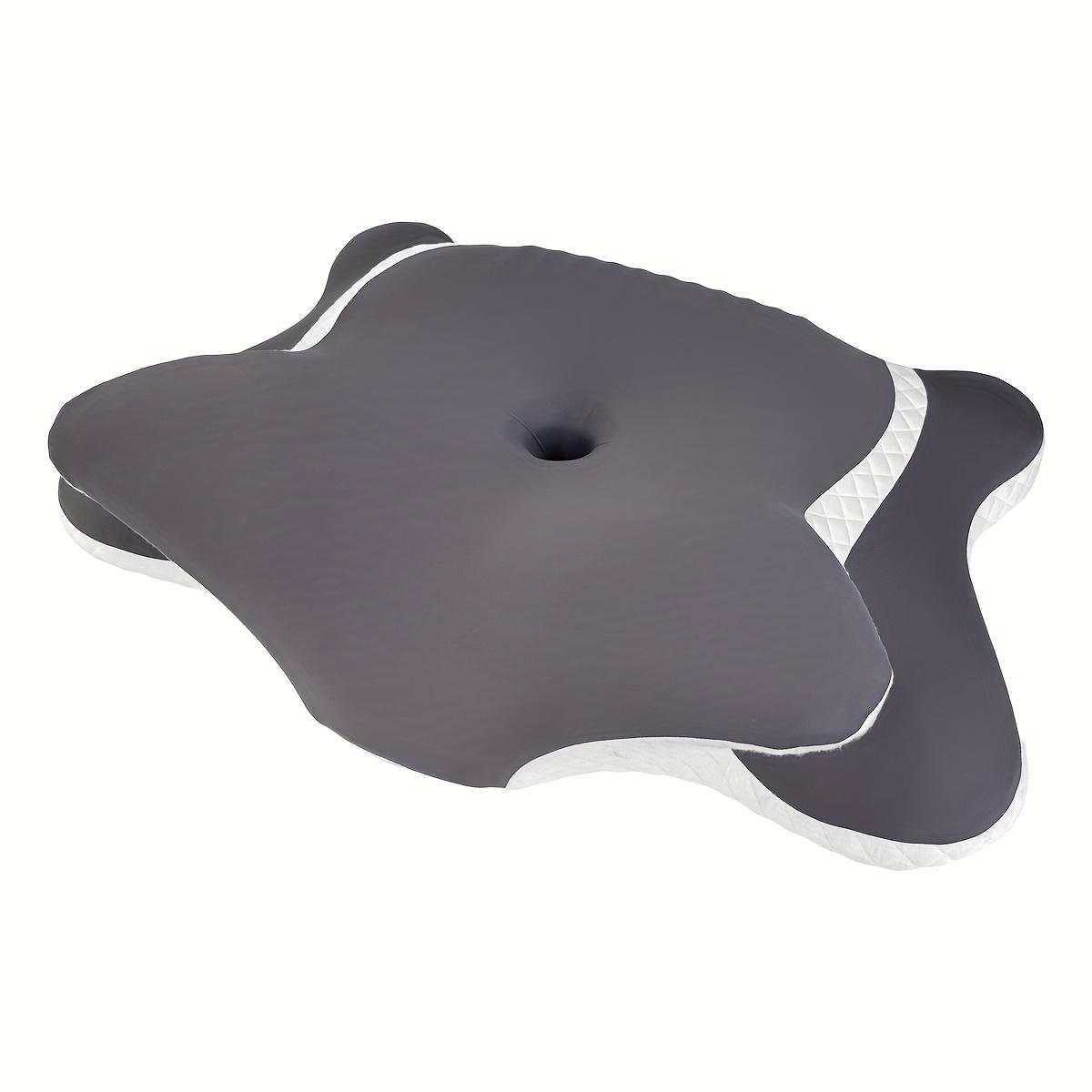 

Ergonomic ButterflyShaped Pillow for Neck Support Rebound Cervical Pillow with Adjustable Ice Breathable Comfort Sleeping Pillow темно-сірий