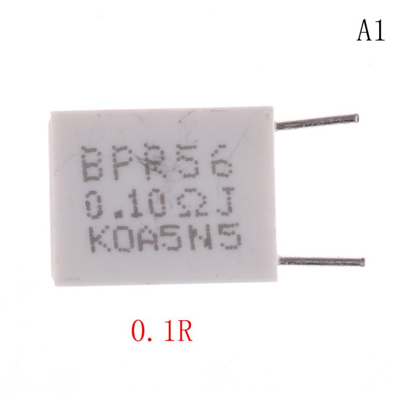 10 un 5 W 5/% 0.1//0.15//0.22//0.5 Ohm Resistencias de cemento no inductiva resistencias BPR56