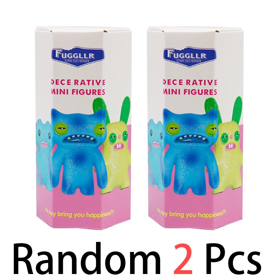 12Pcs  Original Fuggler Figure Toys Box Funny Ugly Tooth Monsters Action Figurine Collectible Model Doll Gift Kid