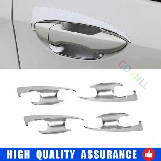 For Toyota Corolla 2014-2018 Chrome Silver Exterior Side Door Bowl Frame Trim 4X