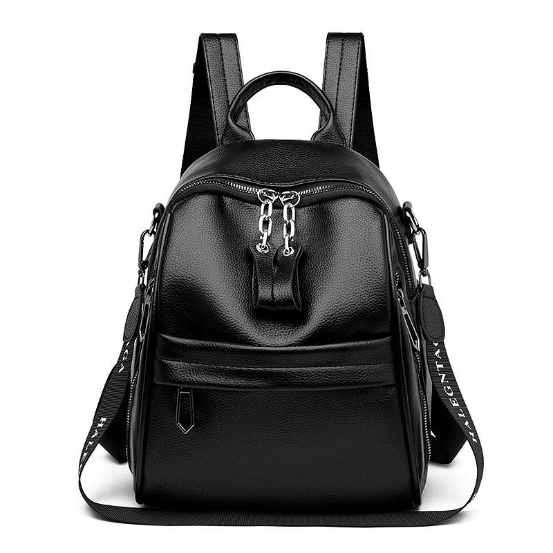 Schoolbag Manufacturers Wholesale New Korean Version of Casual Fashion Women's Backpack Going Out for Leisure Travel Large-capacity Commuter Backpack