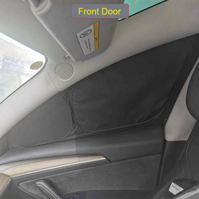 Car Black Window Privacy Sunshade For TESLA MODEL 3 2019-Present Auto Anti-UV Heat Insulation Protect Cover Interior Accessory