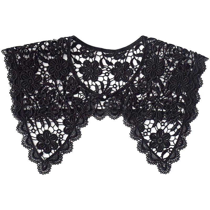 Summer Knitted Hollow Thin Lace Fake Collar Shawl Pullover Short Suspender Skirt False Collar Detachable Collars Sun Protection