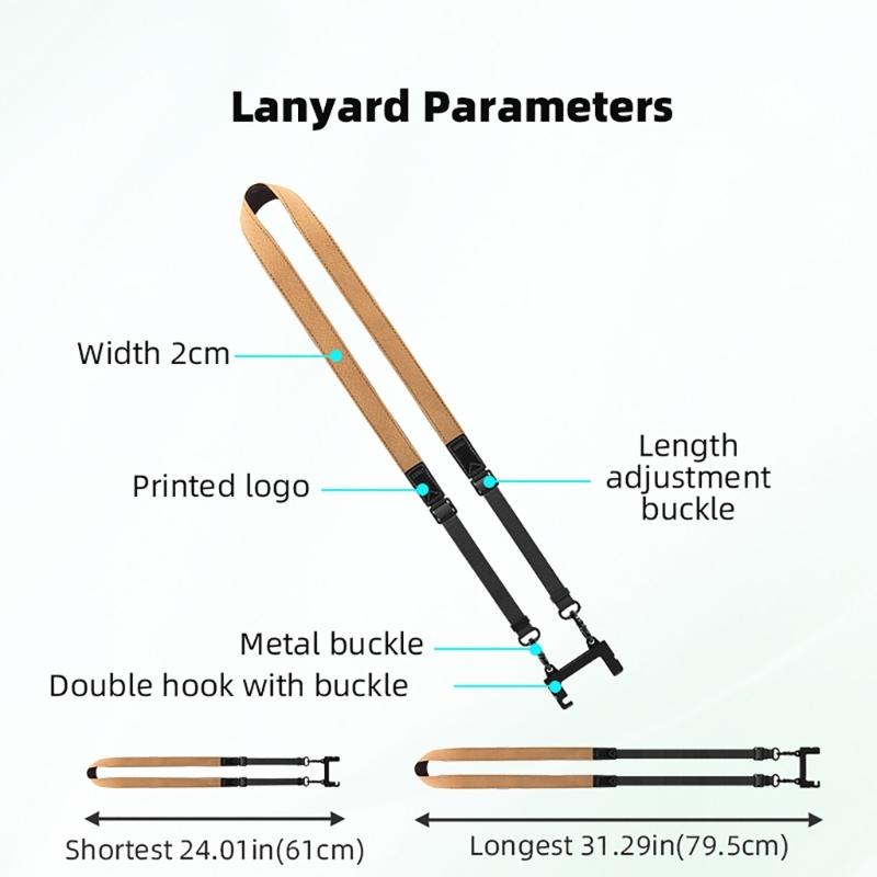 Adjusted Remote Controllers Lanyards Neck Strap Double Hook Belt Fixed Clip for Air 3 Flight Drones