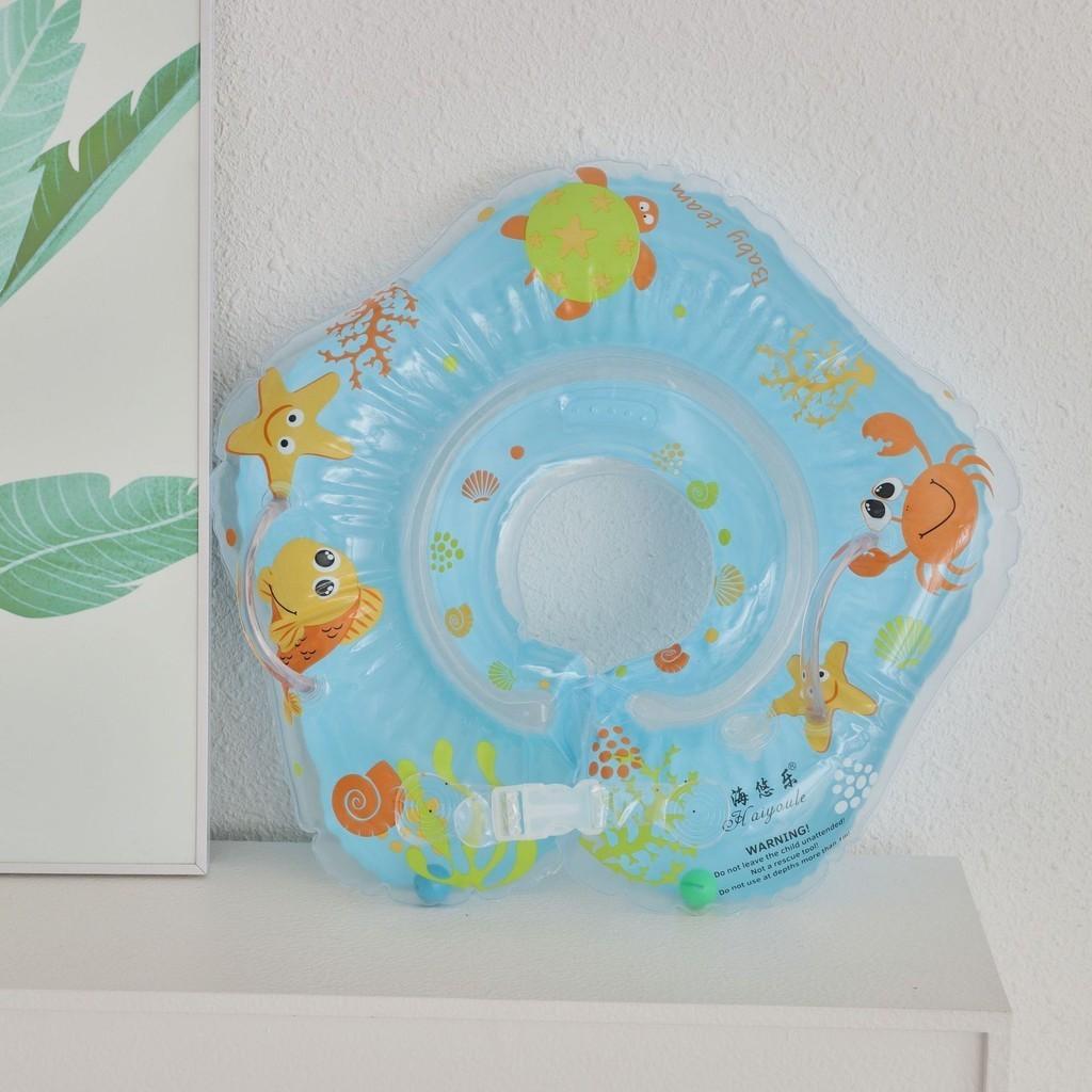 Baby Inflatable Swimming Ring Neck Float For Newborn Infant Toddler Bath Neck Collar 6 Months 0 Years Old Kids