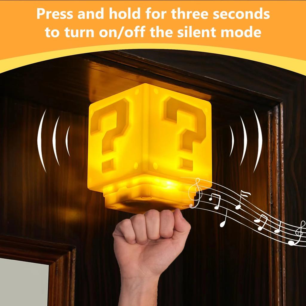 Led Question Mark Night Light With Music Peripheral Bedroom Bedside Lamp Usb Rechargeable Gift