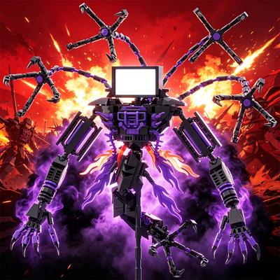 Neue Skibidis Toileted Riesen Titan TVman Upgrade Speakerman Bausteine Figur Modell Spielzeug für Ideen Geburtstagsgeschenke
