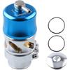 38MM VEE PORT TURBO CHARGER/INTERCOOLER ALUMINUM BLOW OFF VALVE BOV 20 PSI BLACK(Blue)