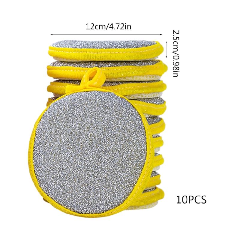 Dishwashing Sponges Cloth Double-sided Cleaning Spongs Scouring Pads 10PCS