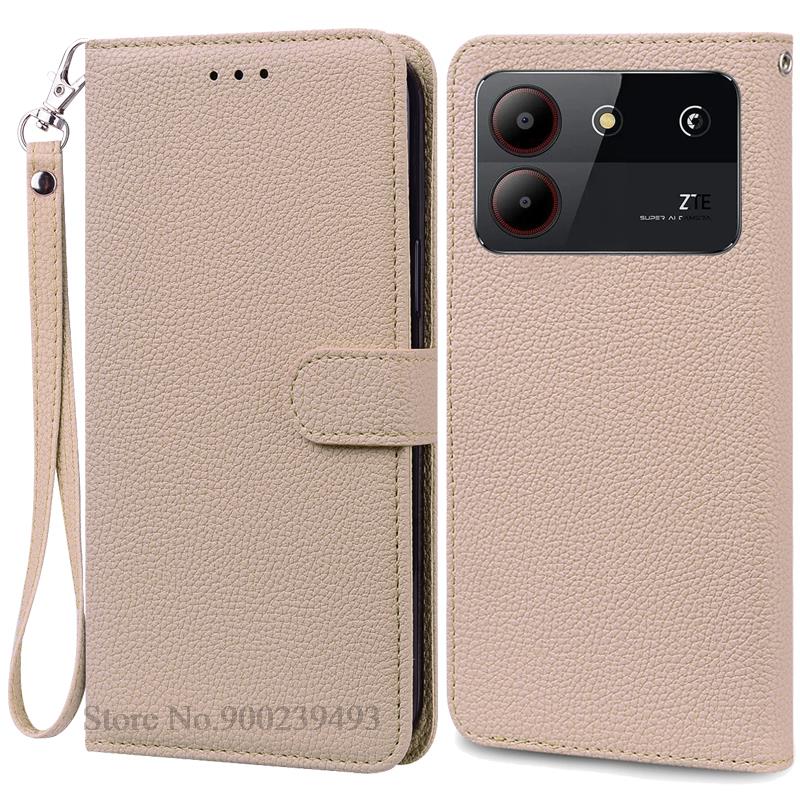 For ZTE Blade A54 Case Leather Wallet Flip Case For ZTE Blade A54 Cover Coque Fundas For ZTE Blade A54 Phone Case Bumper