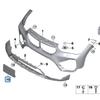 BMW X1 F48 LCI Front Bumper License Plate Holder (51137954236)