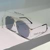 New Oversized Sunglasses Women Men Vintage Pilot Designer Sun Glasses Big Frame Mirror Retro Fashion